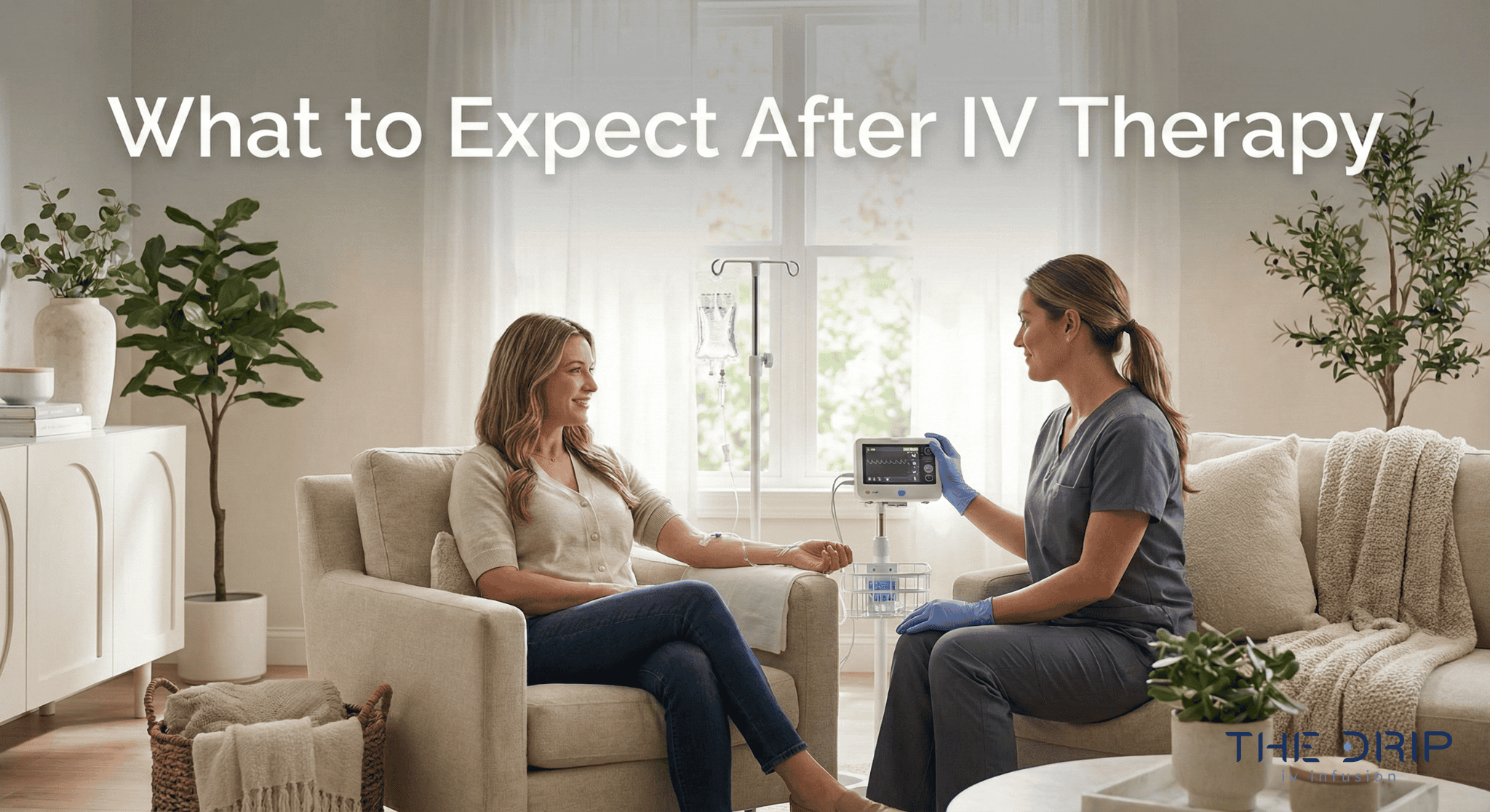 How do people typically feel after IV therapy?